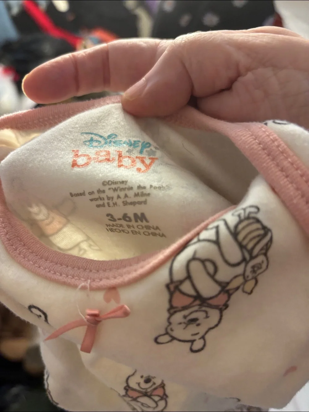 Disney Baby One-Piece Bodysuit Winnie the Pooh Print 3-6 months